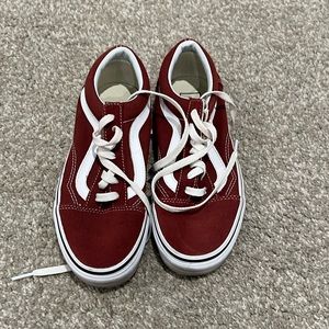Burgundy vans